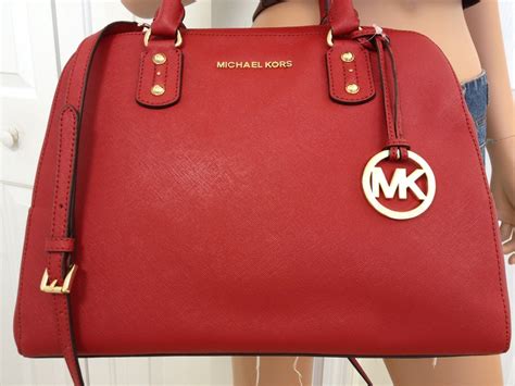 michael kors rubin red purse|purses mk red shoulder.